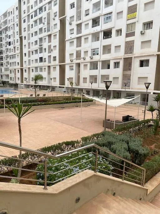 Appart Ensoleille Avec 2 Balcons Vu Piscine Agadir 0*,  Fas