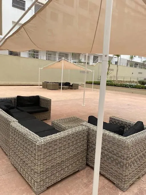 Appart Ensoleille Avec 2 Balcons Vu Piscine Agadir Daire